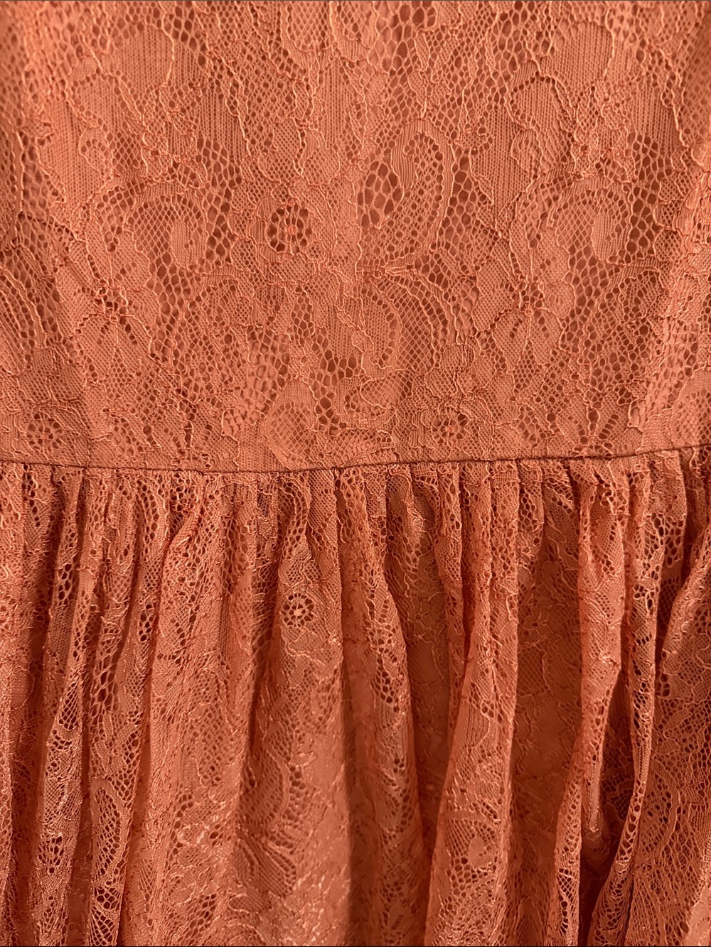 Forever 21 Women’s Rust Lace A-Line Dress - Picture 4 of 6